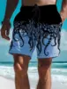 Fashion Octopus Printed Men's Board Shorts Hawaiian Shorts Swim Trunks Drawstring Comfort Breathable Holiday Vacation Shorts 2