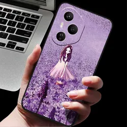 Cover posteriore in silicone morbido 3D con design di animali e fiori in rilievo