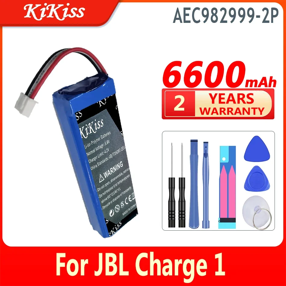 

6600mAh KiKiss Battery AEC982999-2P AEC9829992P For JBL Charge1 Charge 1 Digital Batteria