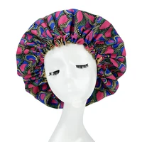 Fashion Silky Big Bonnet for Women Satin Lined Bonnets Night Sleep Cap Winter Hat Lady Turban Headwrap Hat Hair Wrap Accessories 2