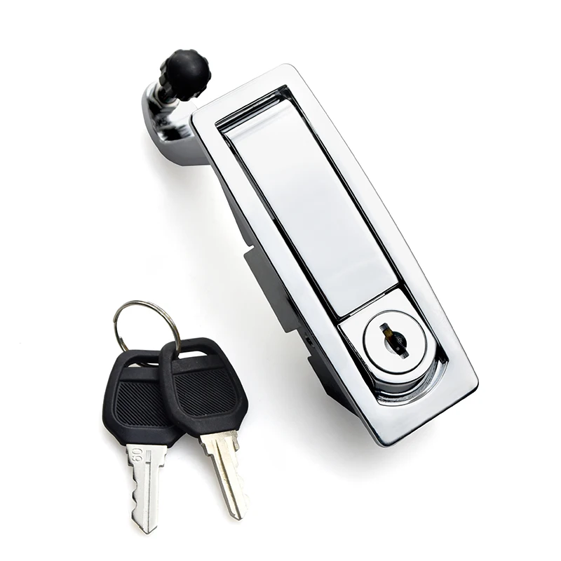 Cabinet Plane Lock Security RV Lever Panel Push Button Panel lock with Distribution Box Compression Trigger Lock Latch