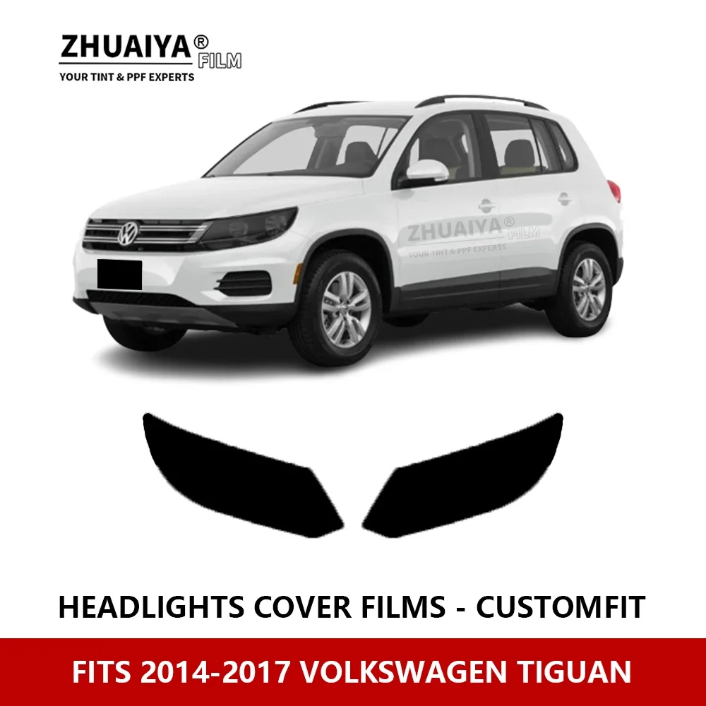 

For VOLKSWAGEN TIGUAN 2014-2017 Car Exterior Headlight Anti-scratch PPF precut Protective film Repair film stickers Accessories