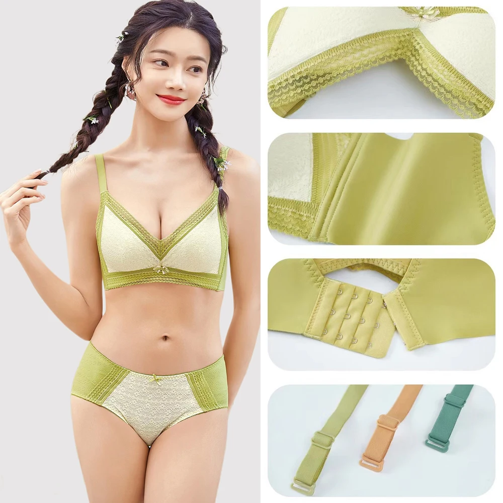 

Two-tone Push Up Bra with Detachable Adjustable Straps Wireless Women's Underwear Lingerie Fashion Woman Clothing Lingeries Top