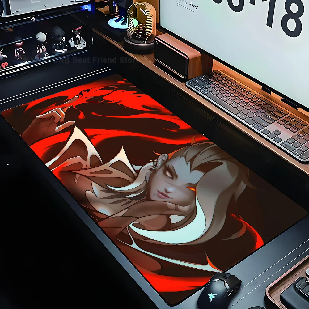 

V-Valorant Mousepad Large Computer Gaming Accessories MousePads Desk Mats Anti-slip Laptop Soft Mice Pad