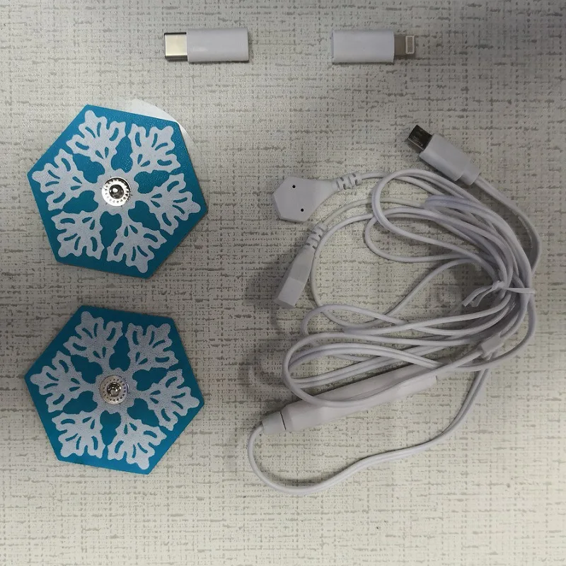 

6 Modes Mobile Phone Control EMS Tens Muscle Stimulator USB Meridian Massager Body TENS Acupuncture Health Care Massage Machine