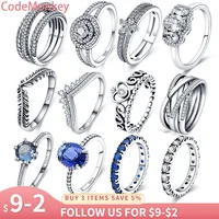 925 Sterling Silve Rings For Women Wholesale Popular Flower Lucky Rings For Women Jewelry Making Dorpshipping rings 2022 trend 1
