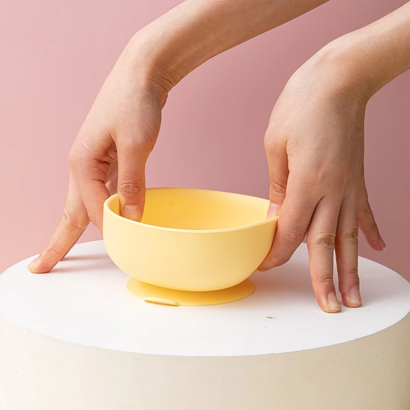 Baby Silicone Bowl Suction Bowls Tableware for Children Waterproof Dishes Suction Toddle Training Tableware Kids Feeding Bowls 3