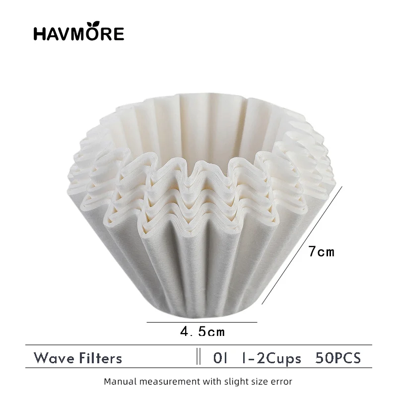 Heat Resistant Glass Coffee Dripper 2-Cup with Fil...