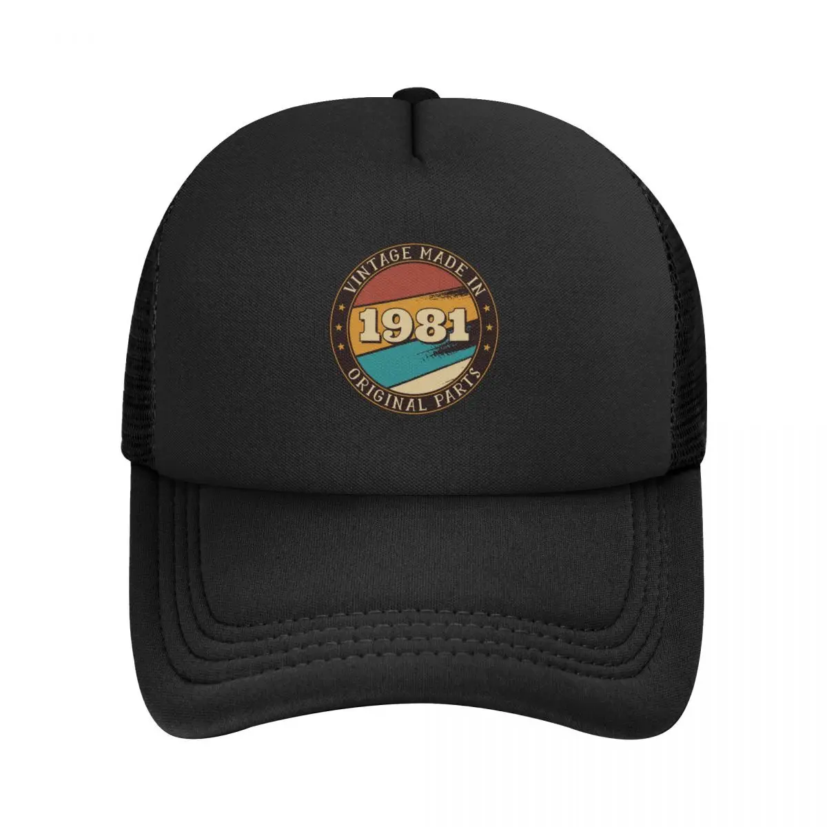 

Fashion Birthday 1981 Trucker Hat for Men Women Personalized Adjustable Adult Baseball Cap Outdoor