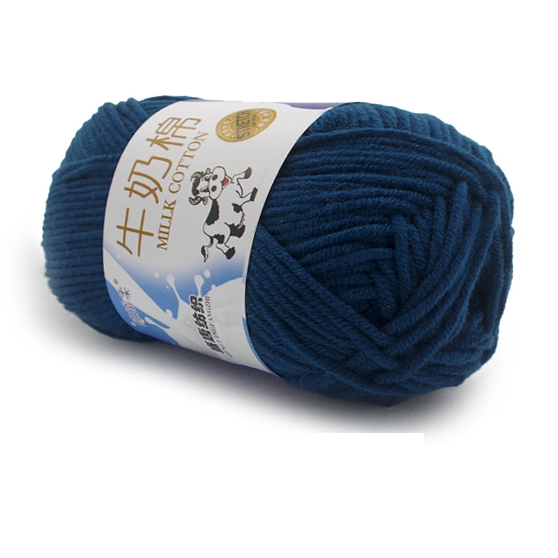 Luxurious Soft Milk Cotton Yarn for Knitting & Crochet Projects (50g)