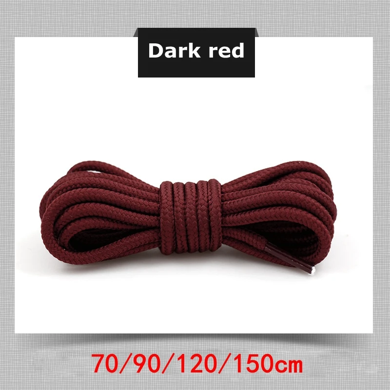 Vibrant Polyester Round Shoelaces for Sneakers and Boots - Multiple Lengths Available