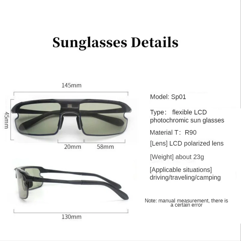 ZHIYI Brand Ultra-Light TR90 Chameleon Glasses 0.1 Seconds LCD Smart Chip Photochromic Polarized Lens polarized sunglasses photochromic sunglasses driving glasses Driving Sunglasses for Men