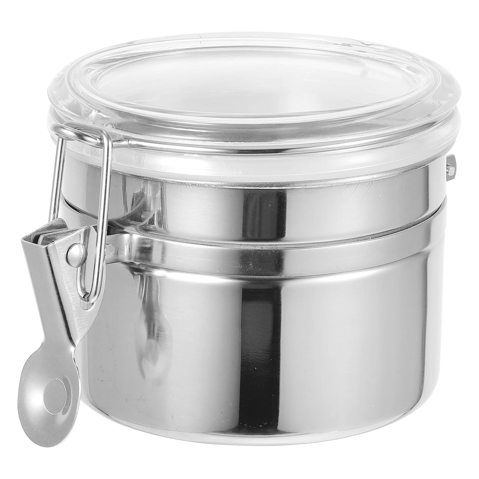 

Kitchen Canisters Stainless Steel Storage Tank Flour Coffee Container for Ground
