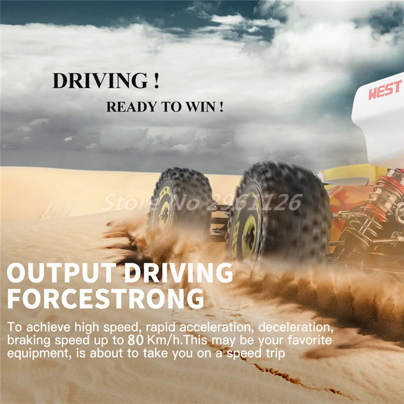 High Strength Aluminum Alloy Rmeote Control Car 1:14 90KM/H 4WD Hydraulic Shock Absorber High Speed Brushless Motor RC Car Toy 3