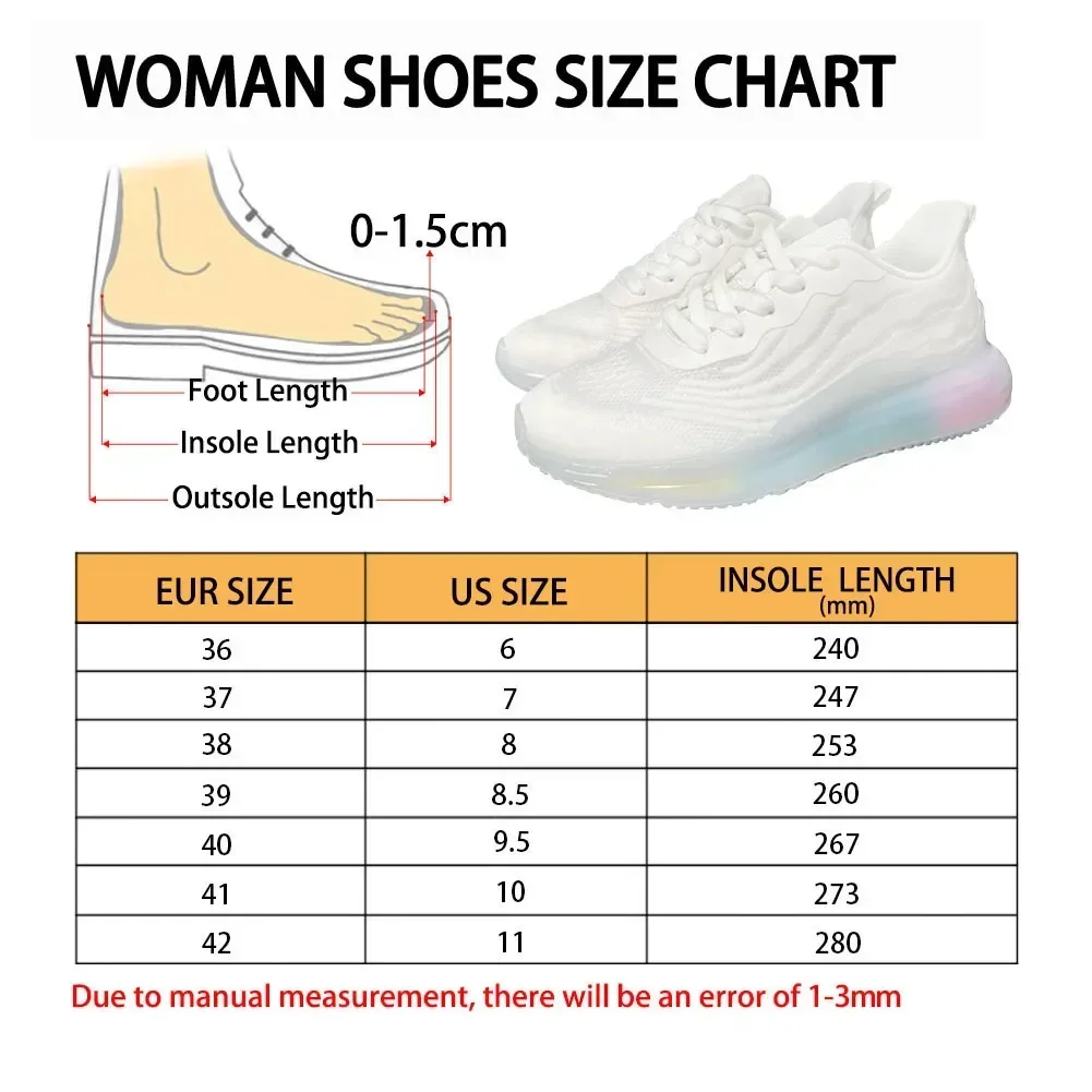 Custom Shoes 3D Customized AF Cushion Shoes For Women Trendy Sneakers Running Comfort Training Girls Footwear Dropshipping DIY