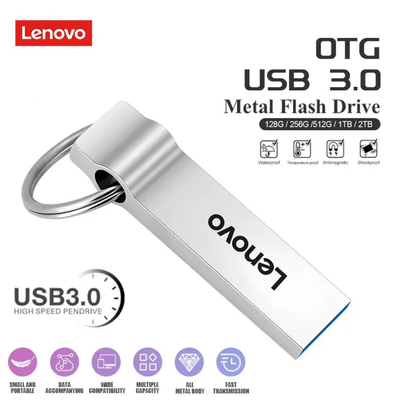 Lenovo 2Tb Flash Drive Portatile Ssd Hard Drive Ad Alta Velocità Flash Drive Usb3.0 Pen Drive Memoria Flash Esterna Per Laptop Desktop