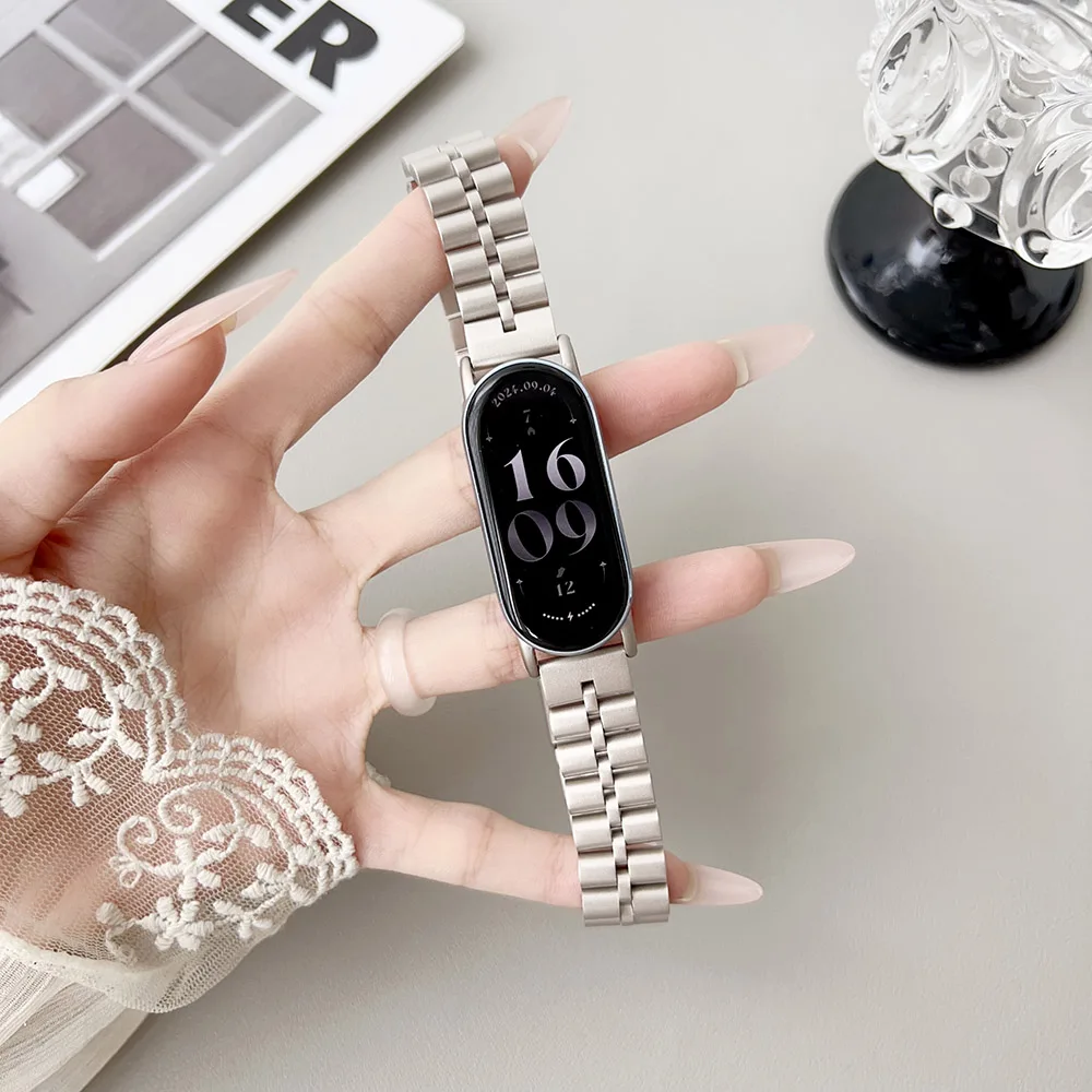 Elegant Stainless Steel Smart Band Wrist Bracelet