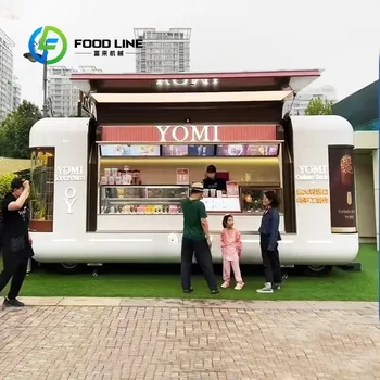 Food Truck Personalizzato Completamente Attrezzato in Vendita: Rimorchio per Tacos, Caffè, Ristorante, BBQ, Gelati e Servizio Ristorazione Mobile