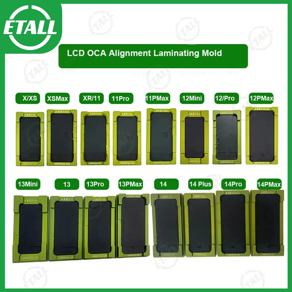 

Inframe Laminating Mold For iPhone 14 13 12 Pro X XS Max LCD Screen Outer Glass OCA In Frame Position Mould Repair Tool