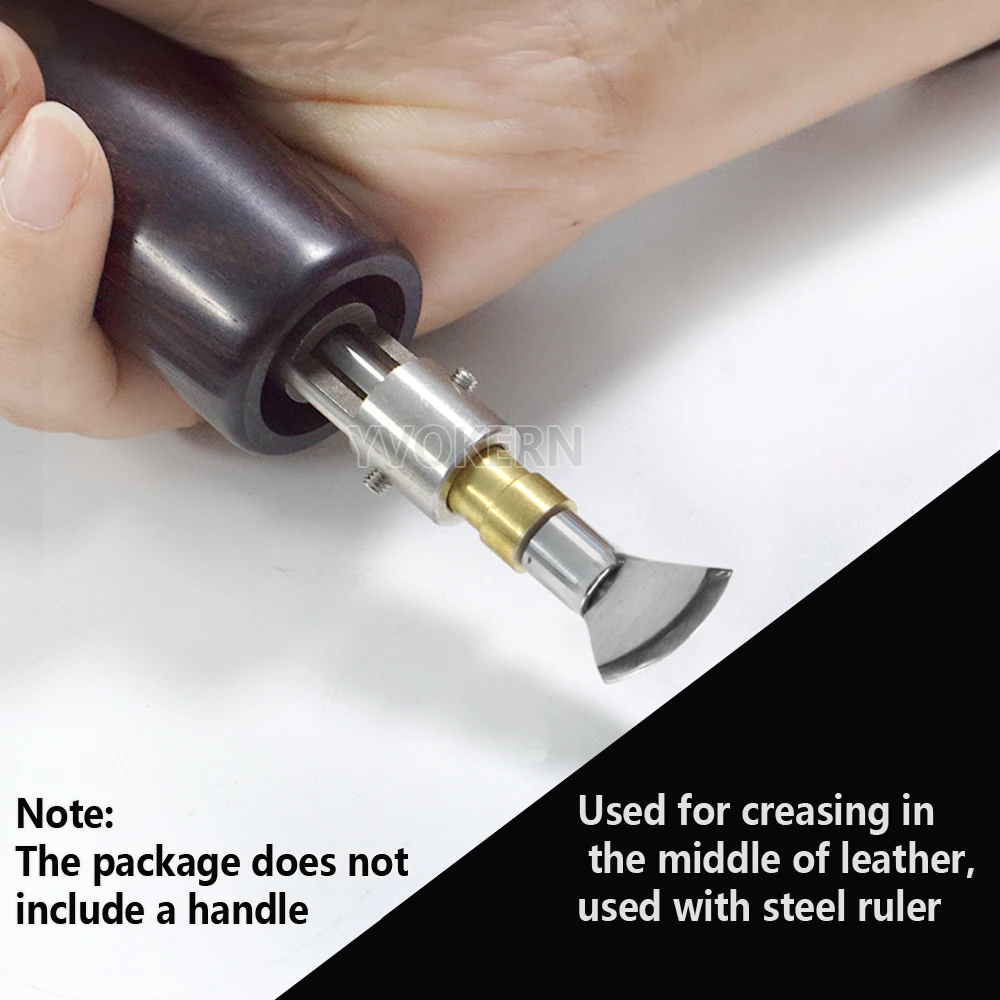 Leather Craft Creasing Tool Edge Creaser Tip Sector-Shaped Head M5 Thread Making Arched Edge And Creasing Decoration Line leather craft tool kit leather craft tool leather craft tools leather tools
