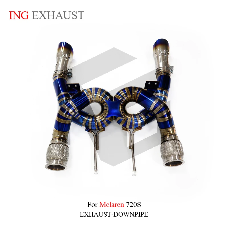 

ING Race Muffler Titanium Alloy Boost Catback Exhaust for Mclaren 720s 4.0T Direct Flow Tube Auto Grade Performance System