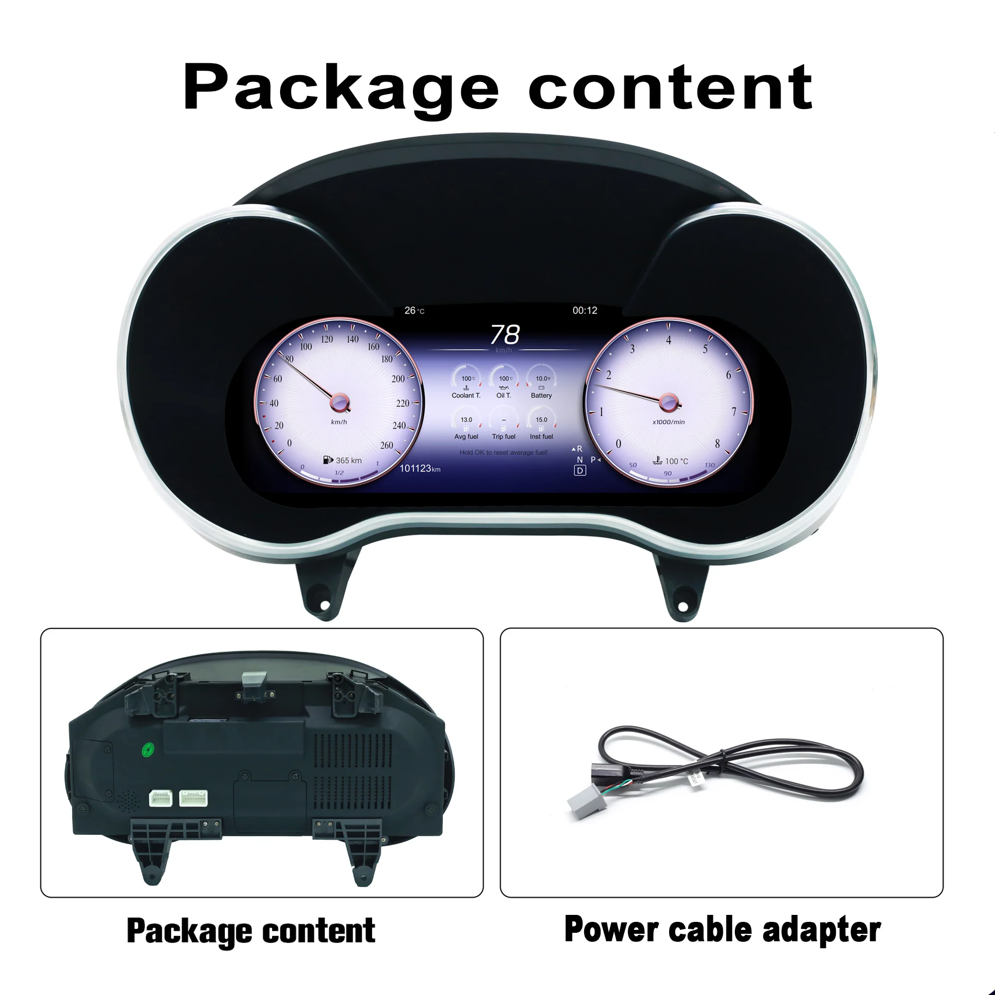 Digital Instrument Cluster For Mercedes-Benz New C-Class W204 2015–2019 Speedome