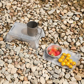 Folding Camping Table Ultralight Outdoor Fishing Furniture Portable Mini Dining Table Multifunctional for Camping Hiking