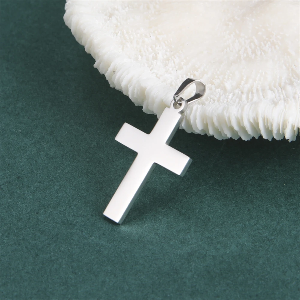 Großhandel 316 Edelstahl Kreuz Anhänger Bulk Zubehör Charms für coole Jungen Mädchen Punk Hip Hop Schmuck DIY Herstellung Geschenk – Detail 9