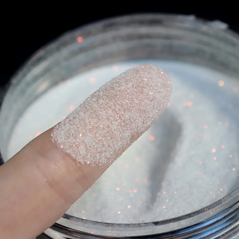 50g/Bag Utral-fine Powder Iridescent Glitter Dust 0.1mm 1/256 Holographic Shiny Sugar Effect Nail Sparkling Chrome Pigment