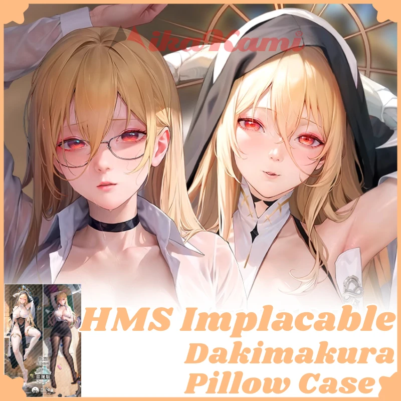 

HMS Implacable Dakimakura Azur Lane Full Body Pillowcase Pillow Case Sexy Hugging Cushion Cover Pillow Case Home Bedding Decor