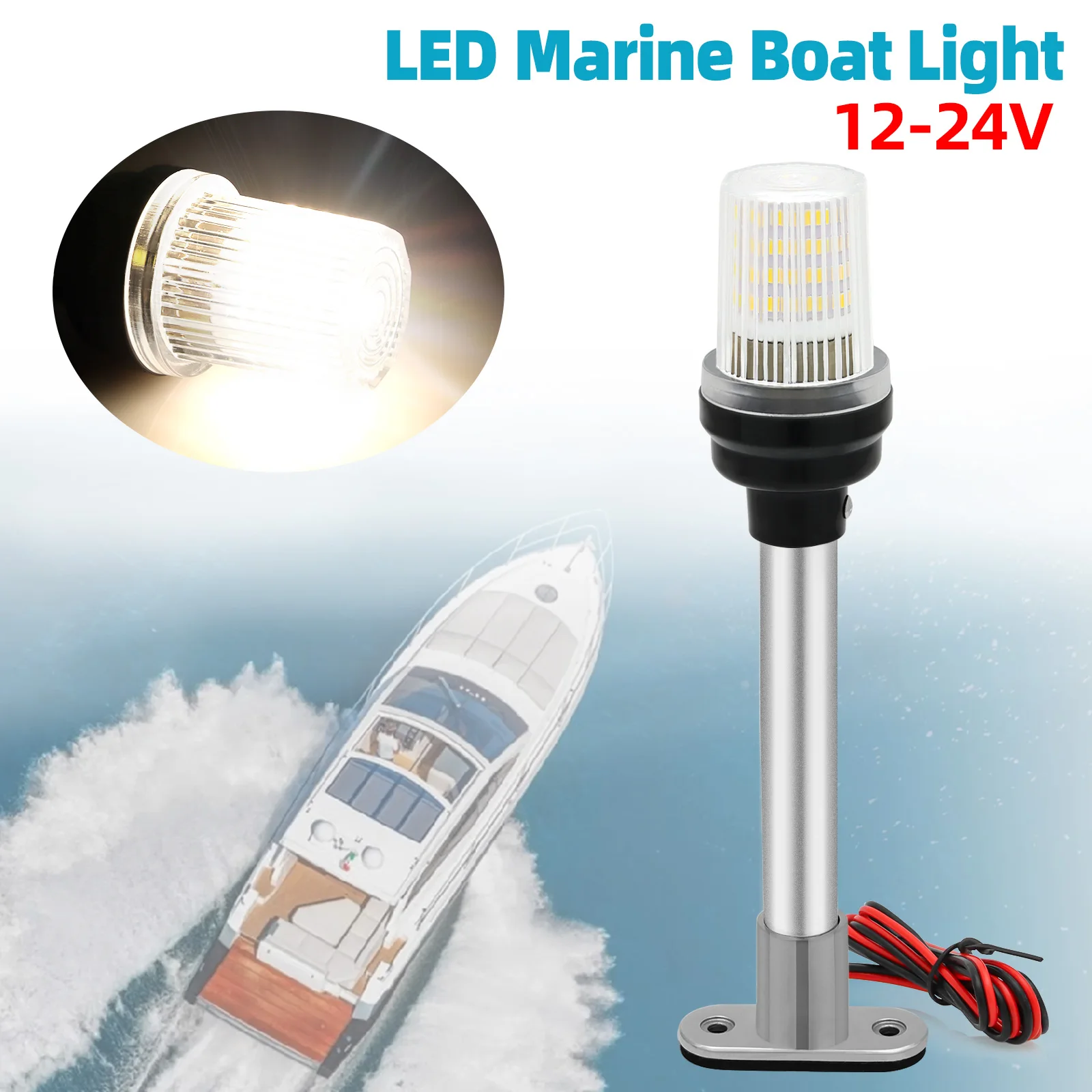 6 Luci Di Navigazione a LED per Barche, Barche, Luci Di Navigazione USB, 3 Tipi