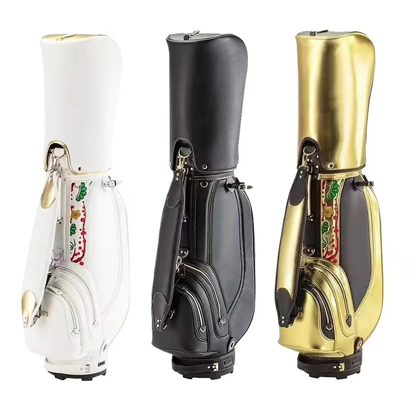 

Professional Golf Stand Bags Standard Waterproof PU Travel Sport Package Large Capacitytraining Accessory