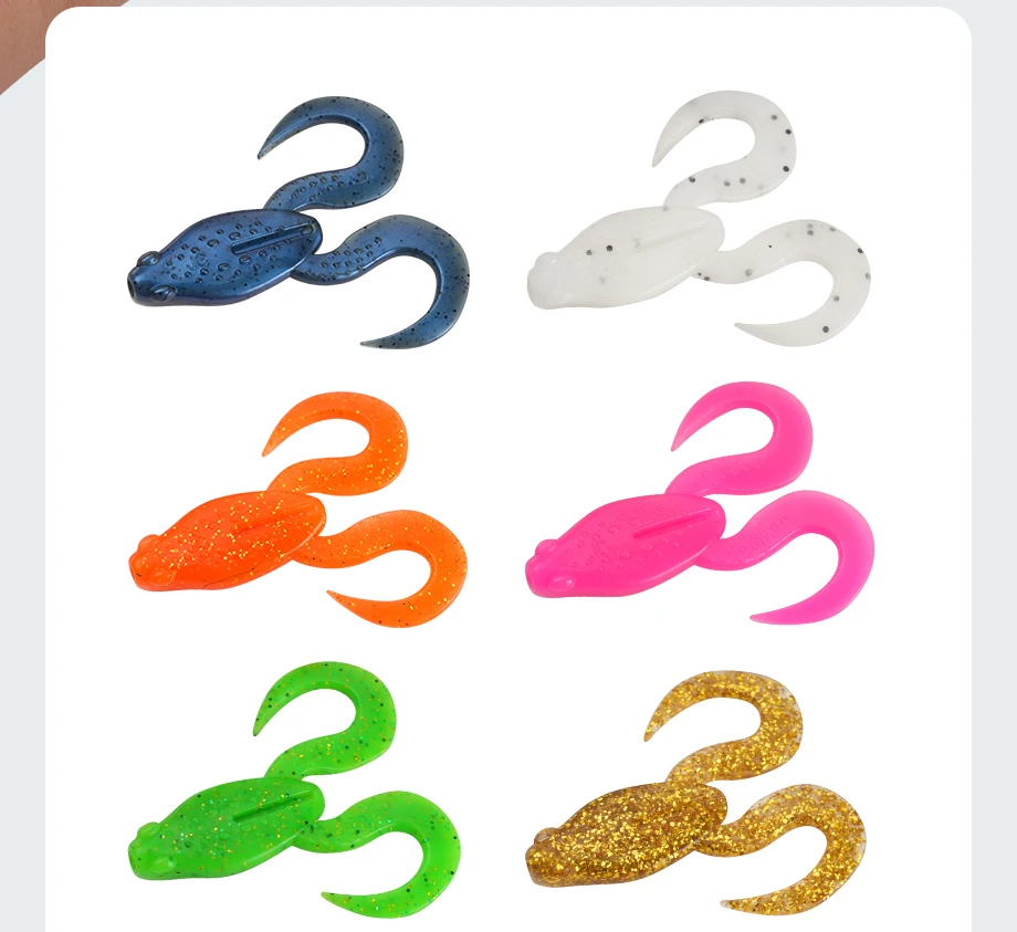 Johncoo Schwimmender Frosch, 7 cm, 10 cm, Angelköder, weicher Angelköder für Hechtbarsch, Topwater-Angelköder – Detail 10