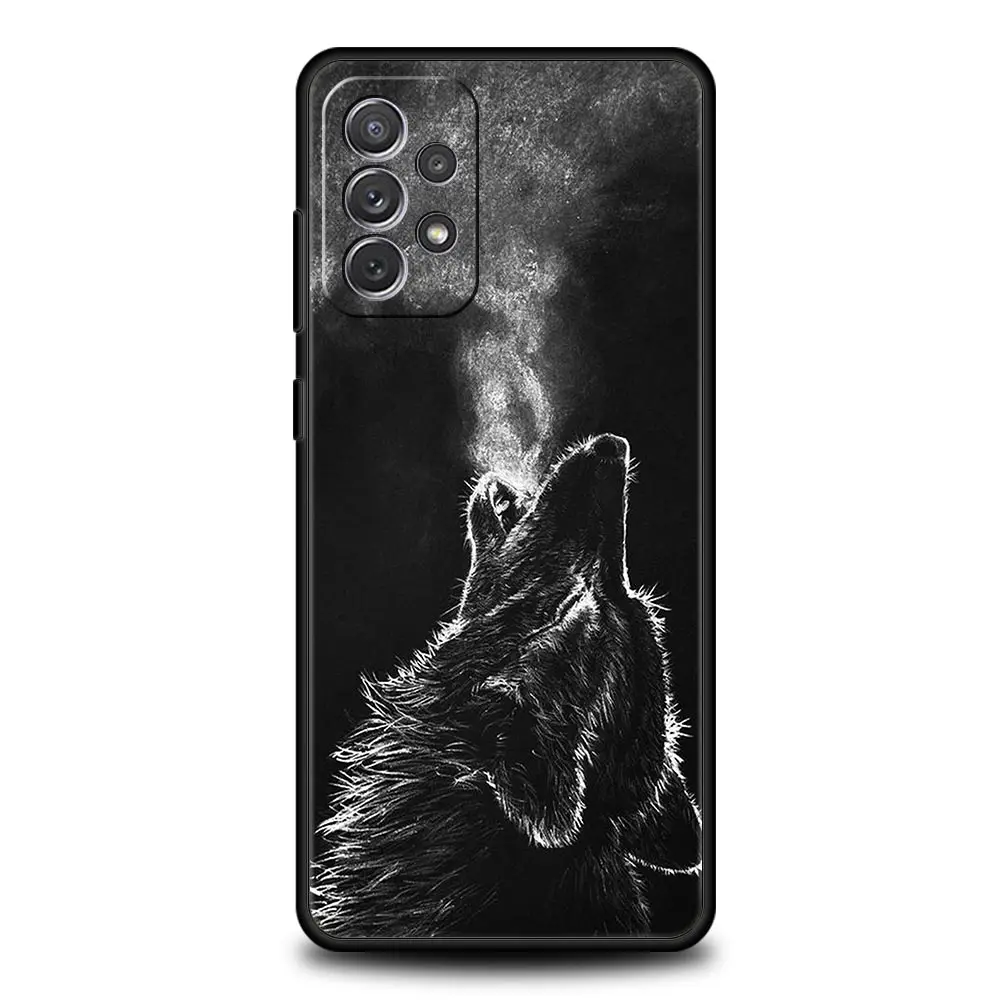 Wolf Design Protective Phone Case - Artistic Wild Spirit Cover