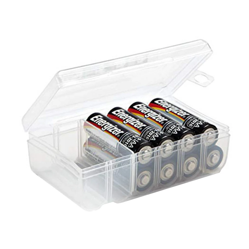6 Slots Transparent Battery Storage Case Holder Hard Plastic Case Storage Battery Box 1PC For AA/AAA Organizer Box battery storage box battery case battery holder battery box
