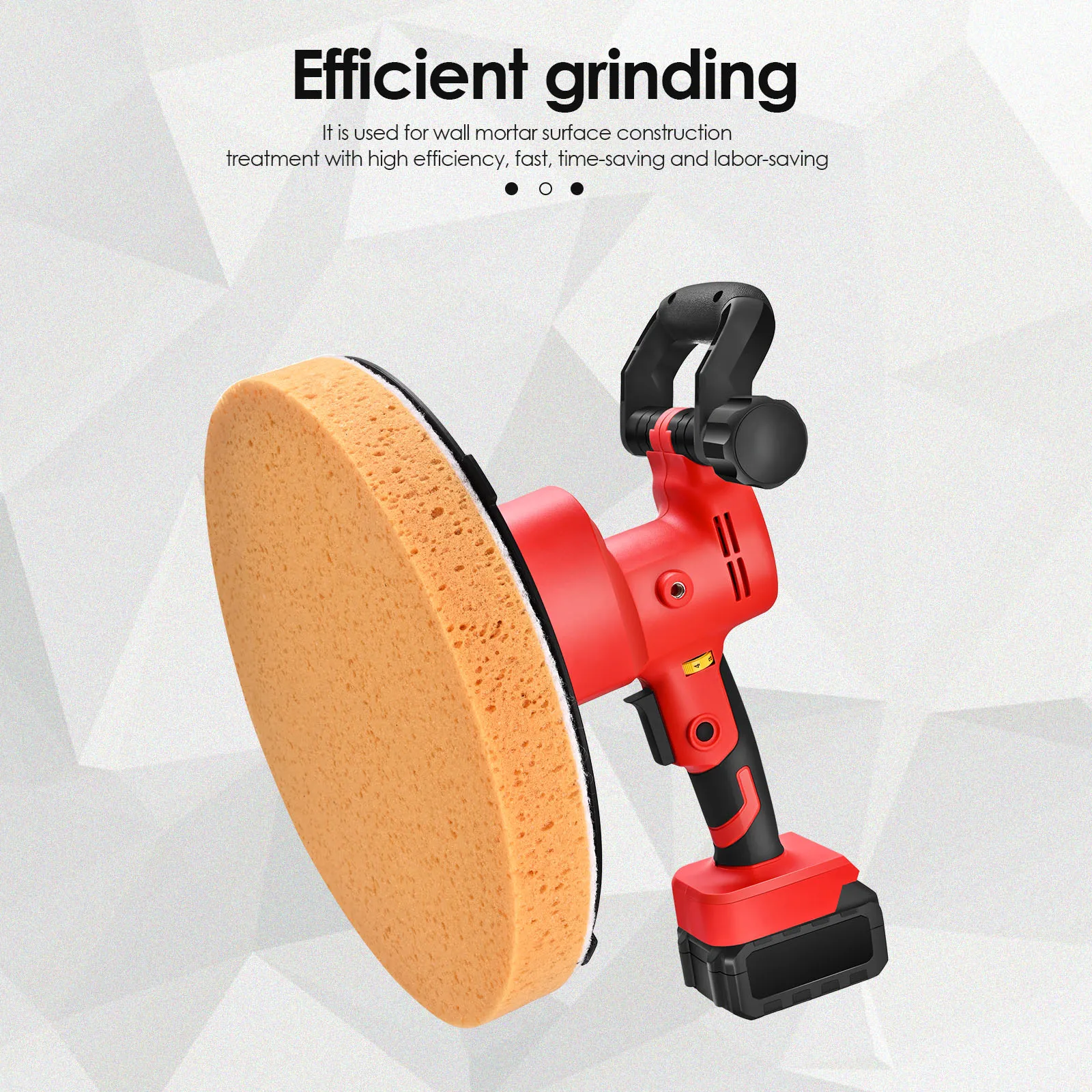 2500mAh Lithium Battery Concrete Cement Mortar Trowel Wall Smoothing Machine Electric Wall Sander Polishing Machine with Mixer