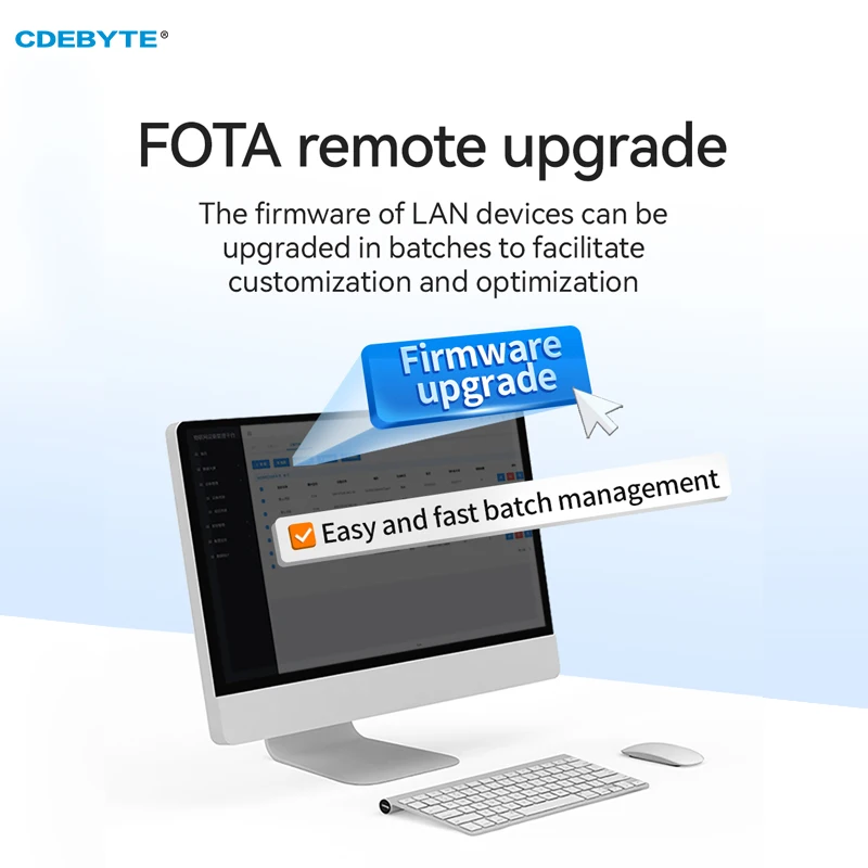 TTL 직렬-이더넷 모듈 모드버스 TCP-RTU IoT 지지대, MQTT 프로토콜, CDEBYTE NE2-T1, 2 웨이 소켓, RJ45 저전력 SMD