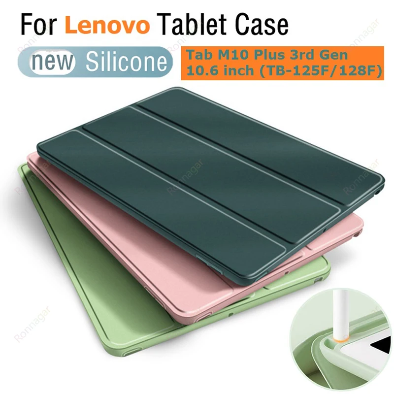 Con Astuccio Portamatite Per Lenovo Tab M10 Plus (Gen 3 2022) 10.6 "(Tb-125F/128F) Cover Per Lenovo Tab M10 Plus Gen 3 10.6