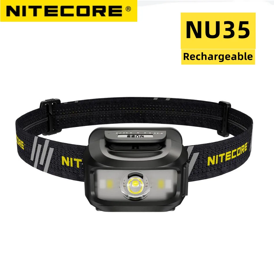 

NITECORE NU35 Headlamp 460 Lumens USB-C Rechargeable working lamp highlights floodlight Hiking Led Headlight Work Light Torch