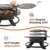 Red Mountain Valley 47 Outdoor Fire Pit with Adjustable Grill 2-in-1 Large Wood Burning Round FirePits for Patio and Backyard D 5