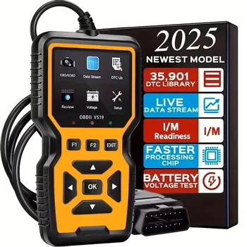 Lettore di codici scanner Strumento diagnostico per auto Lettore di codici di guasto del motore per Turn V519 Scanner OBD2 Ispezione del veicolo portatile