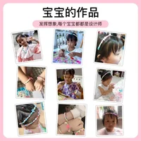 DIY Polymer Clay Beads Jewelry Making Kit for Girls Making Bracelet Necklace Jewelry Earrings Crafts Kit with Accessory 4