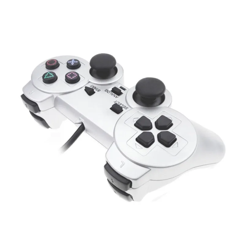 For PS2 Wired Controller For PS2 Gamepad Mando Joystick For Play Station 2 Game Controller Gaming Accessories With Dual Motors