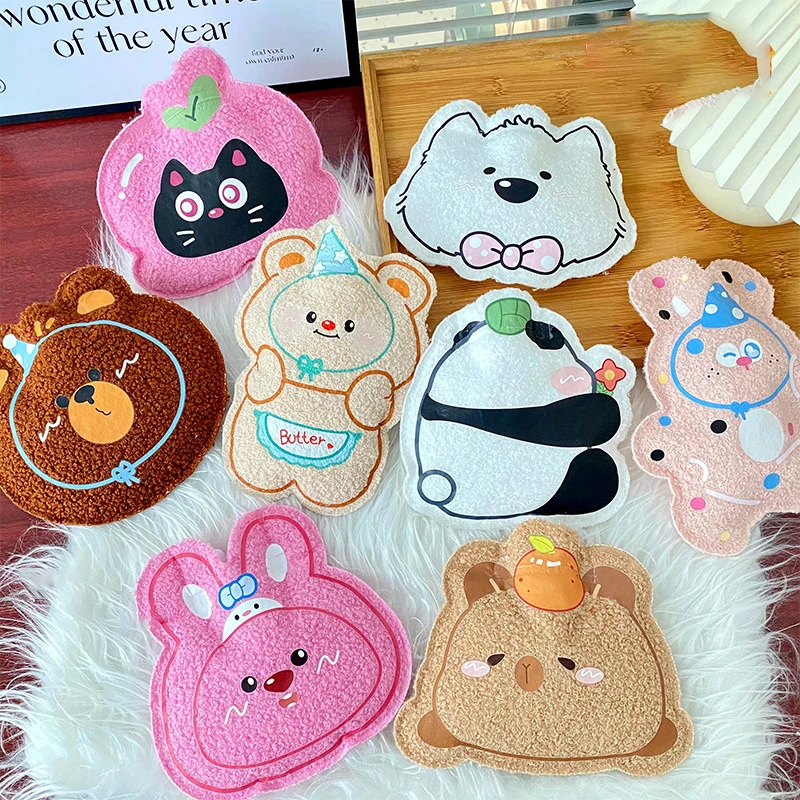 Capybara Insulation Hot Water Bottle Plush Rubber Hand And Foot Belly Warmer Explosion-Proof Hot Water Bag For Women Period Cute