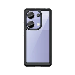 Clear Hard Translucent Phone Case Cover for RedmiNote13Pro5G (Black)
