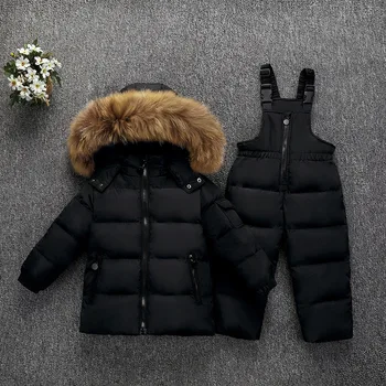 Kids Winter Down Jacket Snowsuit 1