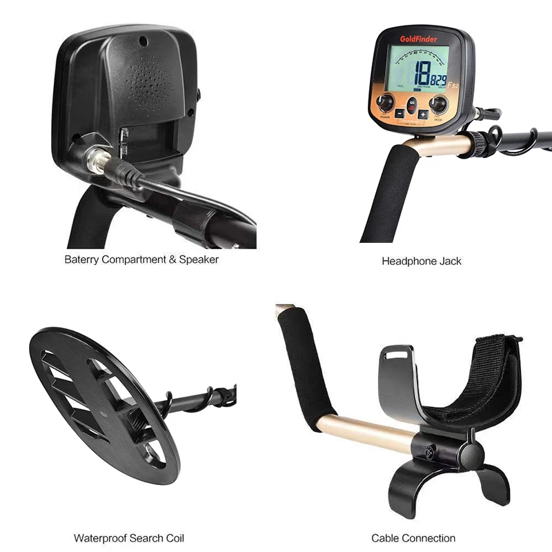 Professional Metal Detector FS2 High Sensitivity Gold Detector Underground Metal Detector Gold Detector Waterproof Search Coil