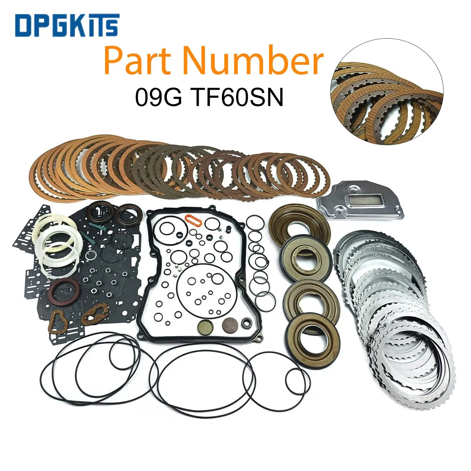 Gear Box Repair Kit 09G TF60SN 1Set Auto Transmission Master Rebuild Kit Clutch Disk Piston Filter For Jetta VW Audi A3 A4 TT OCTAVIA TOLEDO COOPER
