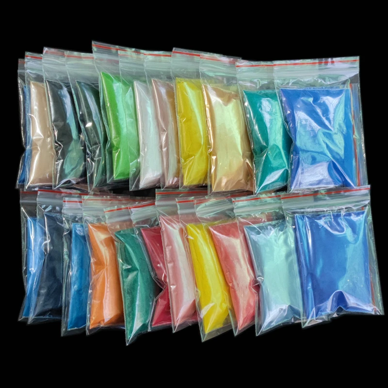 128Color Mineral Metallic Luster Mica Powder For Soap Candle Epoxy Resin Paint Colorant Dye Cosmetic Eyeshadow Pearl Dust