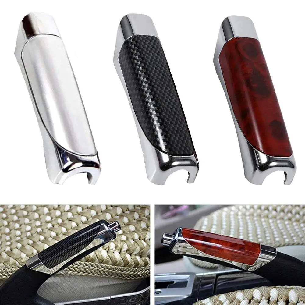 Car Accessories Universal Handbrake Grip  Car Hand Brake Carbon Fiber Protector Cover Interior Stylish Decor